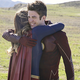 Illustration for article titled First Pictures From the Flash/Supergirl Crossover Are Here to Melt Your Heart